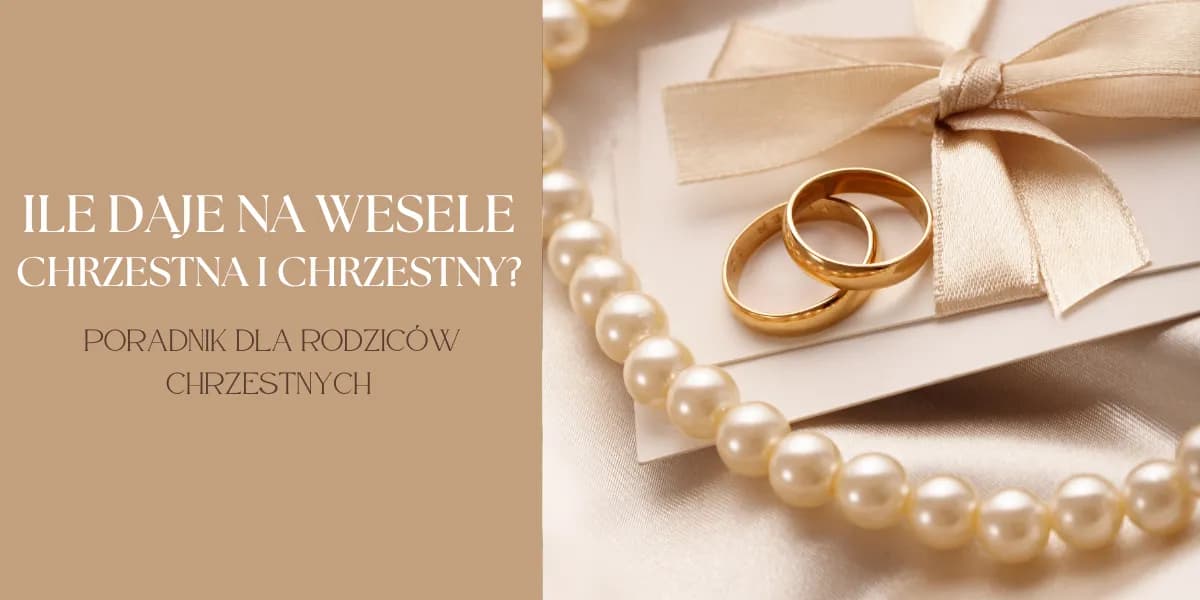 Ile chrzestna daje na wesele? Sprawdź widełki i uniknij gafy!